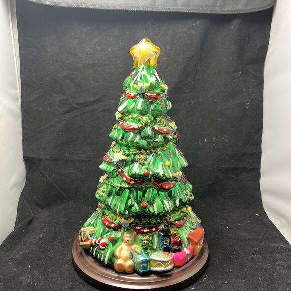 Thomas Pecconi Classics Other - VTG THOMAS PACCONI CLASSICS 2004 BLOWN MERCURY GLASS TABLETOP CHRISTMAS TREE COA